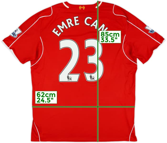 2014-15 Liverpool Home Shirt Emre Can #23 - 6/10 - (3XL)