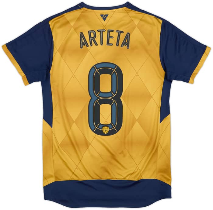 2015-16 Arsenal Away Shirt Arteta #8 - 8/10 - (S)