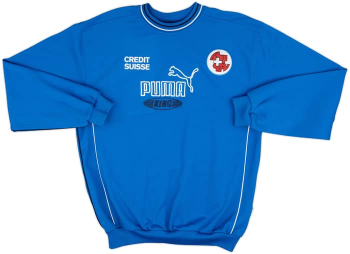 1998-00 Switzerland Player Issue Puma Sweat Top - 9/10 - (L)
