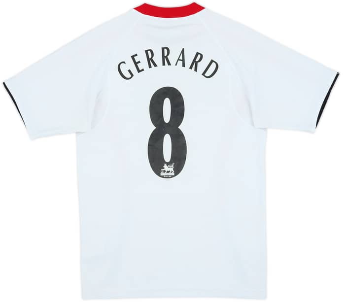 2005-06 Liverpool Away Shirt Gerrard #8 - 5/10 - (XS)