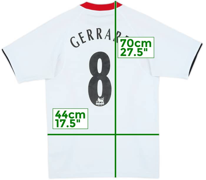 2005-06 Liverpool Away Shirt Gerrard #8 - 5/10 - (XS)
