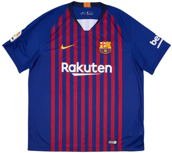 2018-19 Barcelona Home Shirt Messi #10 - 7/10 - (XL)