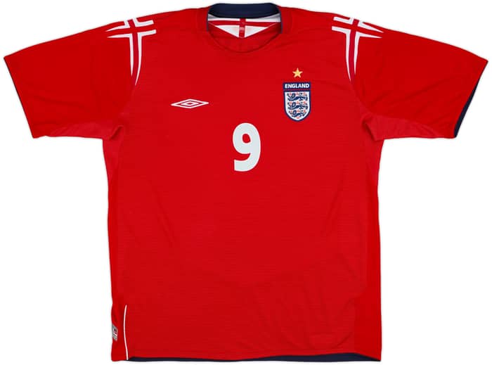 2004-06 England Away Shirt Rooney #9 - 5/10 - (XL)