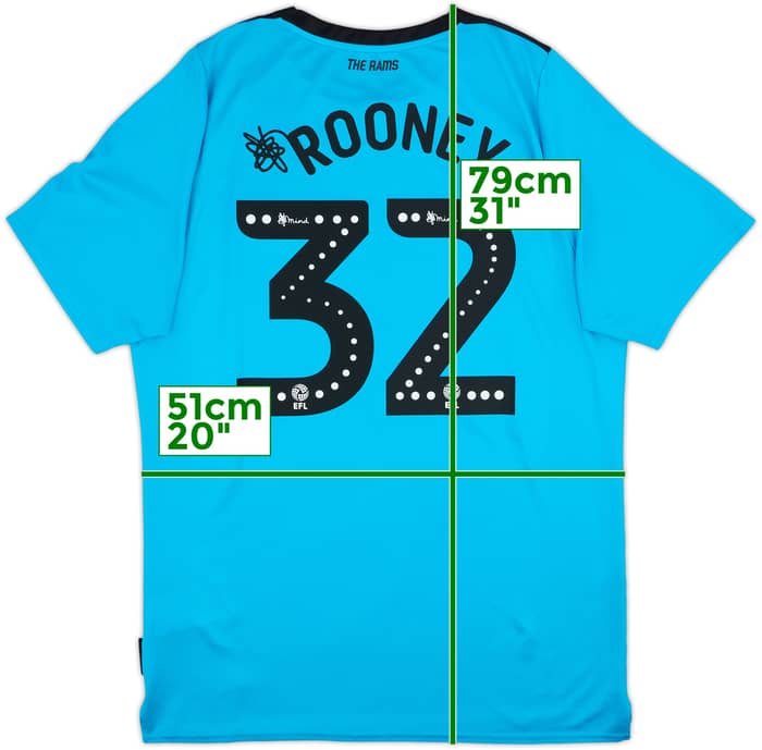 2019-20 Derby County Away Shirt Rooney #32 - 8/10 - (L)