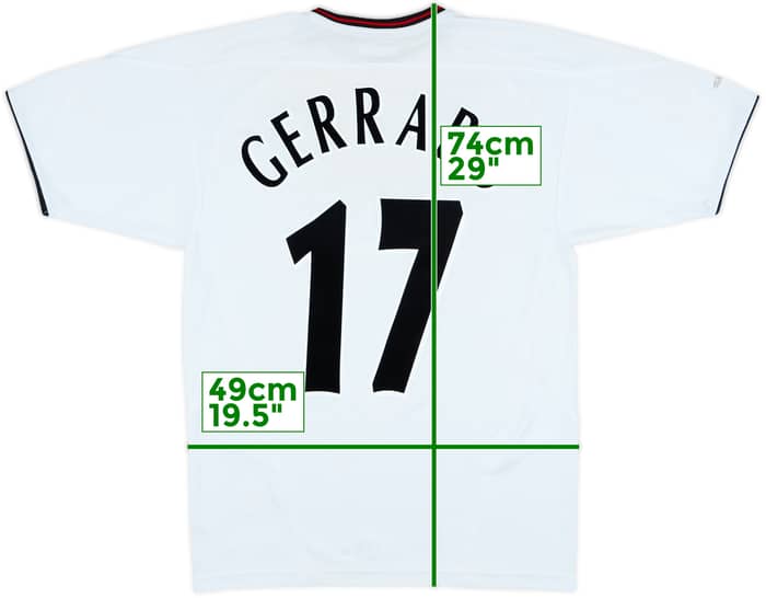 2003-04 Liverpool Away Shirt Gerrard #17 - 6/10 - (S)