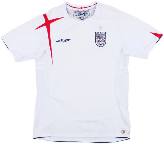 2005-07 England Home Shirt - 5/10 - (M)