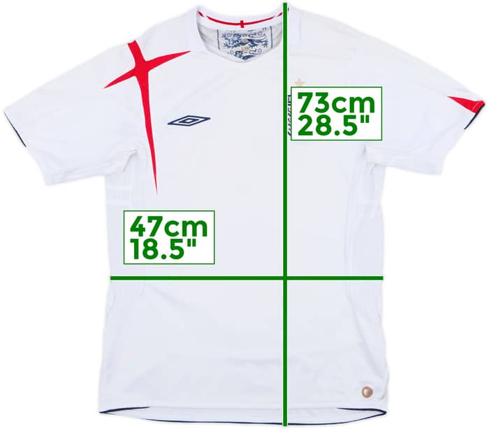 2005-07 England Home Shirt - 5/10 - (M)