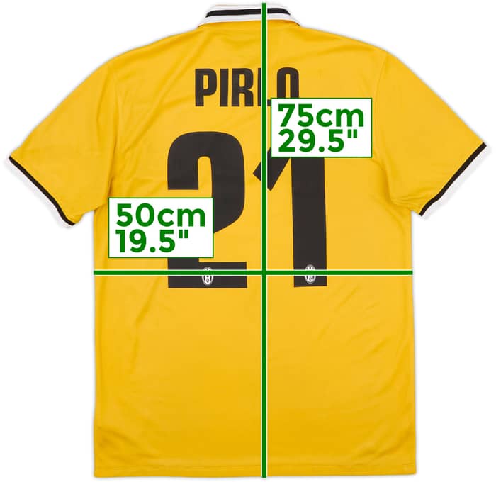 2013-14 Juventus Away Shirt Pirlo #21 - 7/10 - (M)