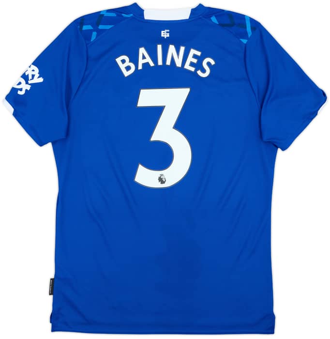2019-20 Everton Home Shirt Baines #3 - 8/10 - (L)