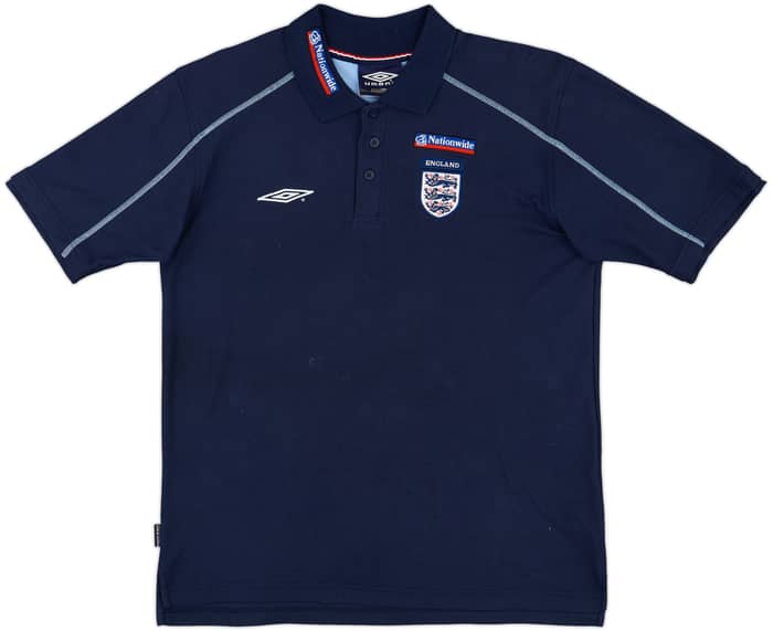2000-01 England Umbro Polo Shirt - 8/10 - (M)