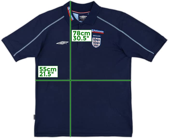 2000-01 England Umbro Polo Shirt - 8/10 - (M)