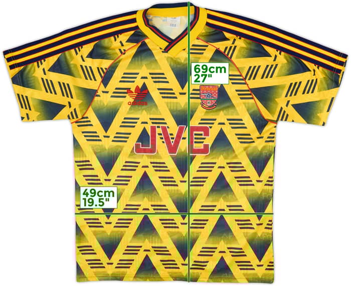 1991-93 Arsenal Away Shirt - 9/10 - (M)