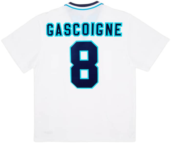1995-97 England Home Shirt Gascoigne #8 (L)