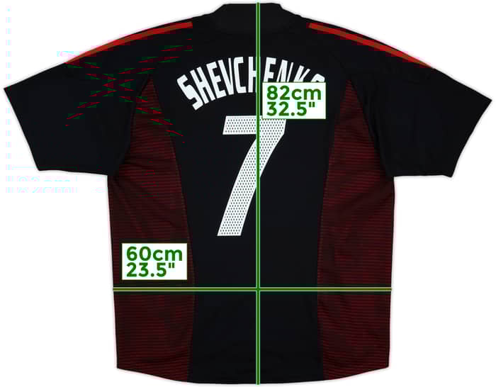 2002-03 AC Milan Third Shirt Shevchenko #7 - 8/10 - (XL)