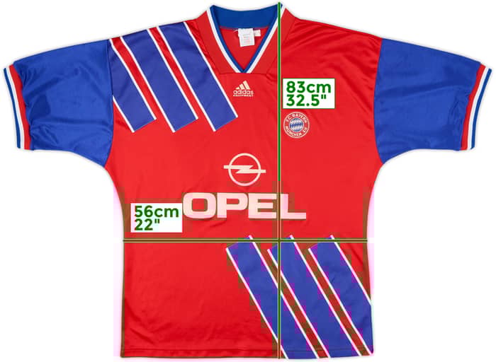 1993-95 Bayern Munich Home Shirt - 7/10 - (L/XL)
