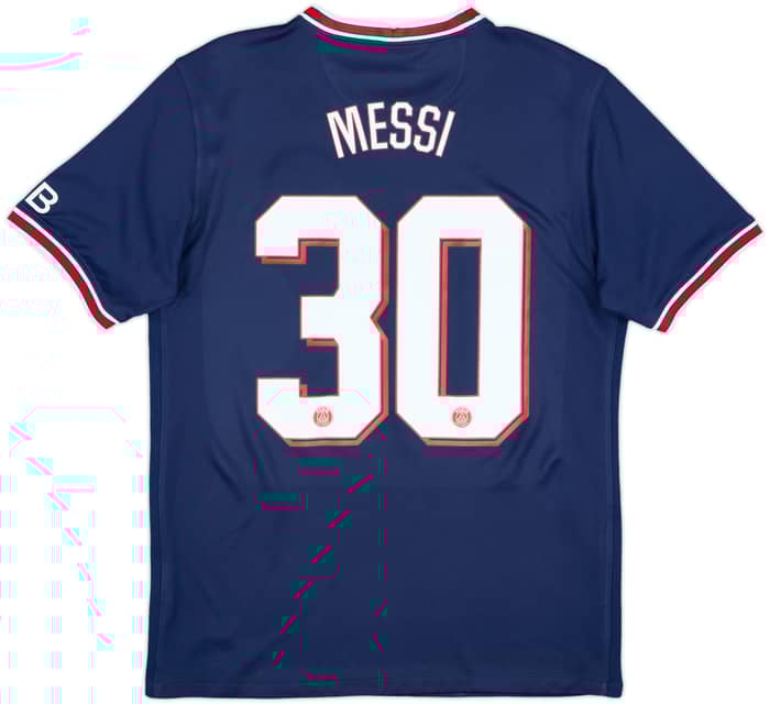 2021-22 Paris Saint-Germain Home Shirt Messi #30 - 8/10 - (M)
