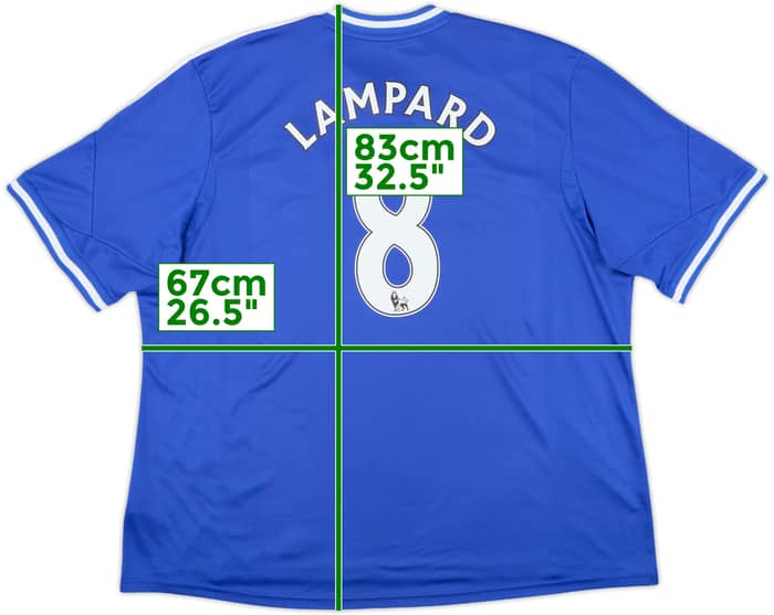 2013-14 Chelsea Home Shirt Lampard #8 - 9/10 - (3XL)