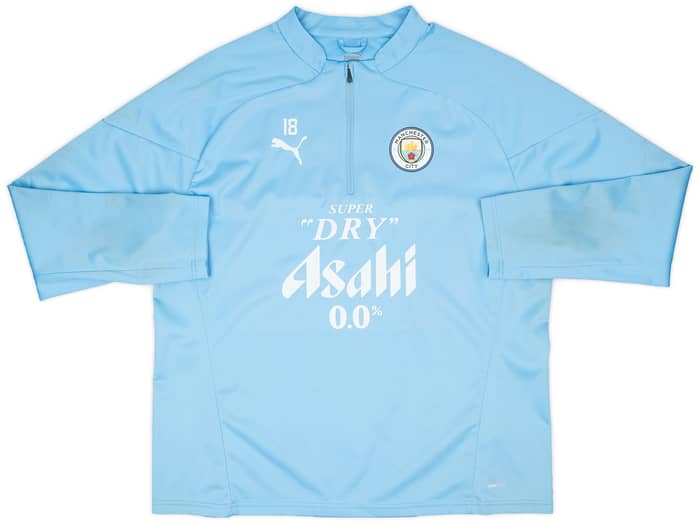 2023-24 Manchester City Player Issue 1/4 Zip Rain Top # - 7/10
