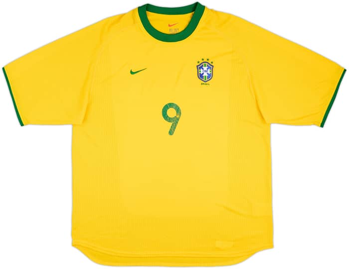 2000-02 Brazil Home Shirt Ronaldo #9 - 5/10 - (XL)