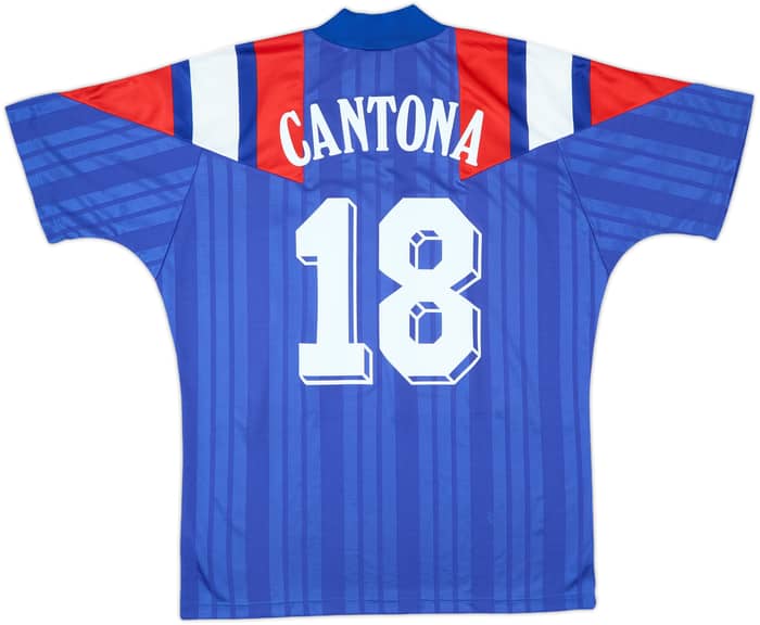 1992-94 France Home Shirt Cantona #18 - 9/10 - (L/XL)