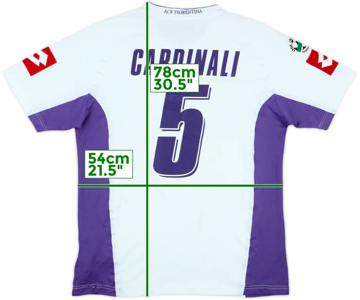 2007-08 Fiorentina Match Issue Away Shirt Cardinali #5