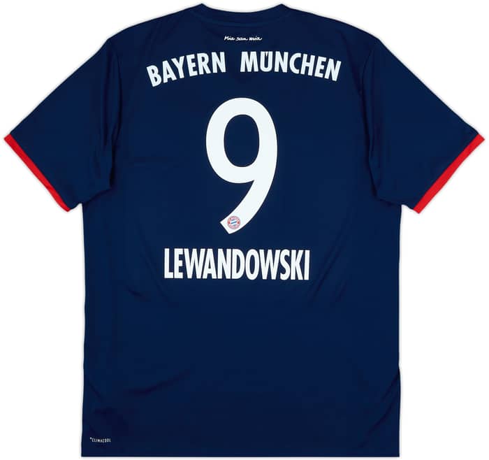 2017-18 Bayern Munich Away Shirt Lewandowski #9 - 10/10 - (L)