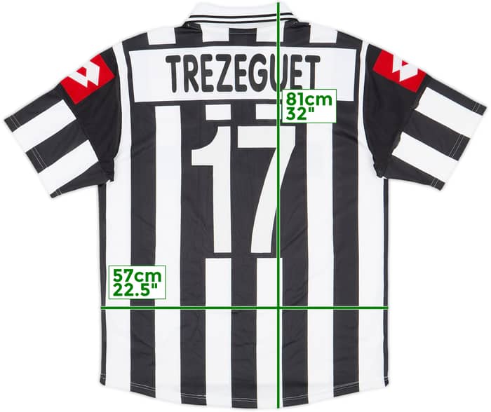 2001-02 Juventus Home Shirt Trezeguet #17 - 9/10 - (L)
