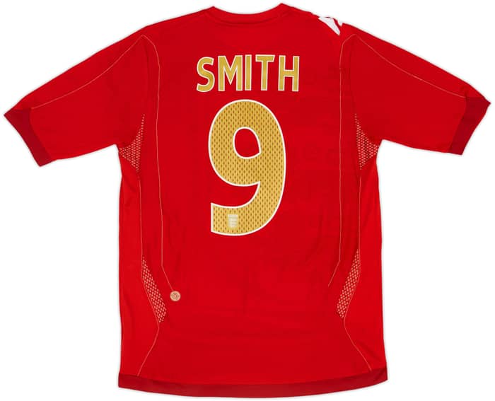 2006-08 England Away Shirt Smith #9 - 8/10 - (S)