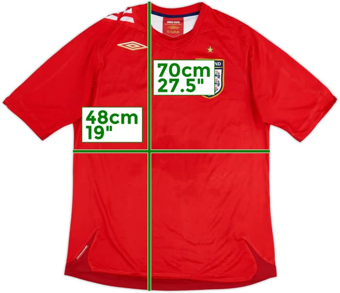 2006-08 England Away Shirt - 5/10 - (M)