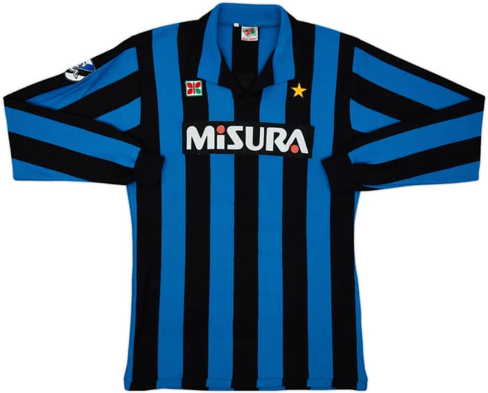 1983-86 Inter Milan Home L/S Shirt #11 - 8/10 - (L)