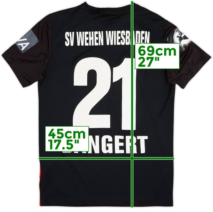 2016-17 Wehen Wiesbaden Home Shirt Bangert #21 - 6/10 - (M)
