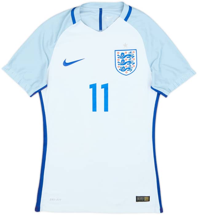 Camiseta de local versión jugador de Inglaterra 2016-17 Vardy #11 - 6/10 - (S)