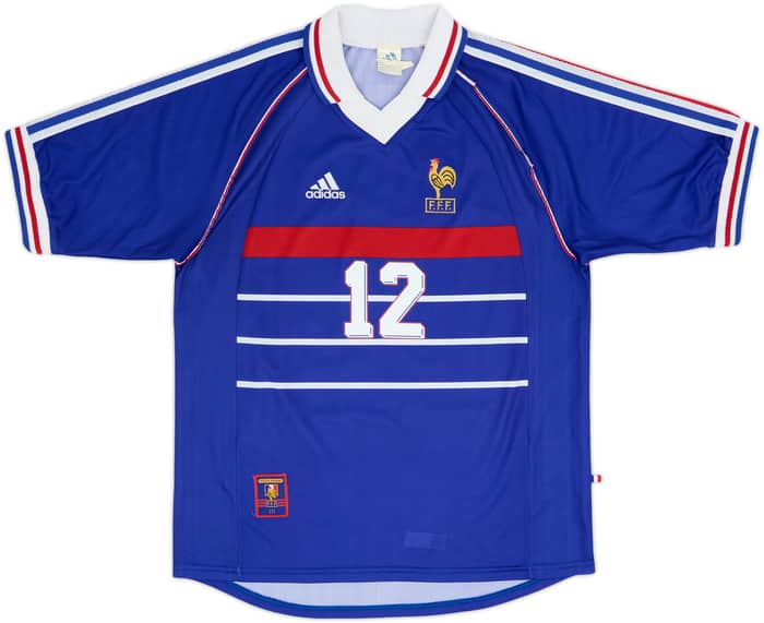 1998-00 France Home Shirt Henry #12 - 8/10 - (M)