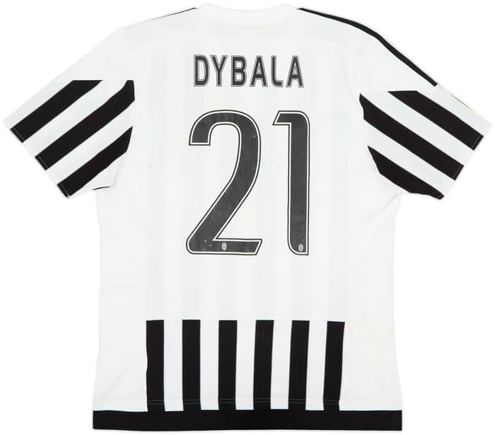 2015-16 Juventus Home Shirt Dybala #21 - 5/10 - (L)