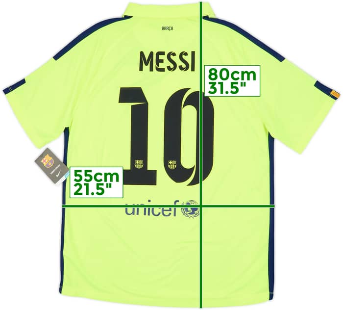 2014-15 Barcelona Third Shirt Messi #10 (L)