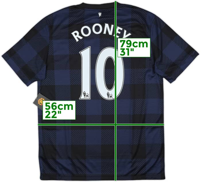2013-14 Manchester United Away Shirt Rooney #10 (L)