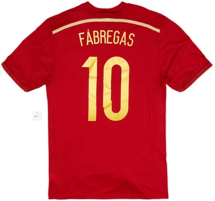 Camiseta auténtica de local de España 2013-15 Fabregas #10 (L)