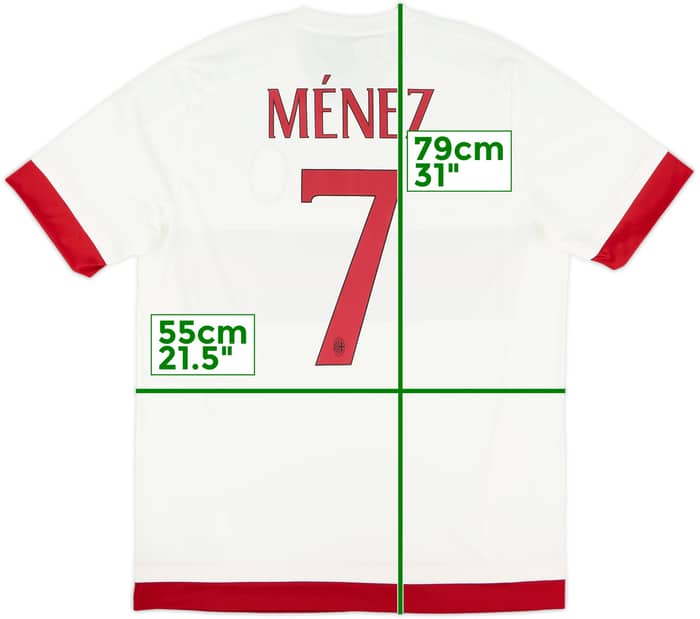 2015-16 AC Milan Away Shirt Menez #7 (L)
