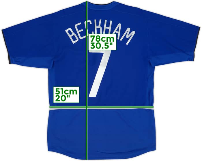 2002-03 Manchester United Third Shirt Beckham #7 - 6/10 - (L)