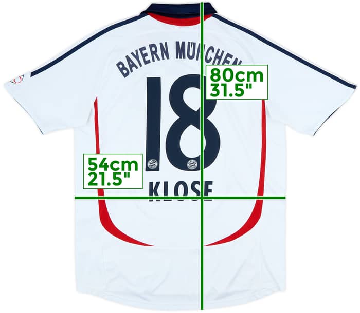 2006-07 Bayern Munich Away Shirt Klose #18 - 8/10 - (M)