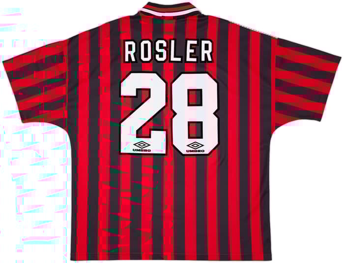 1994-96 Manchester City Away Shirt Rosler #28 - 8/10 - (XXL)
