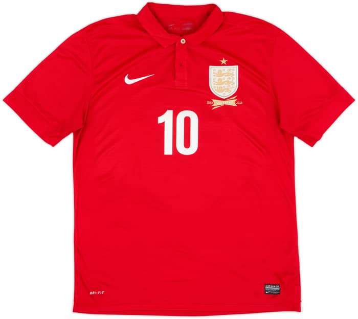 2013 England Away 150th Anniversary Shirt Rooney #10 - 6/10 - (L)
