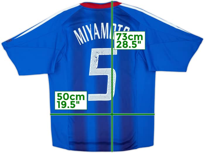 2004-06 Japan Home Shirt Miyamoto #5 - 5/10 - (S)