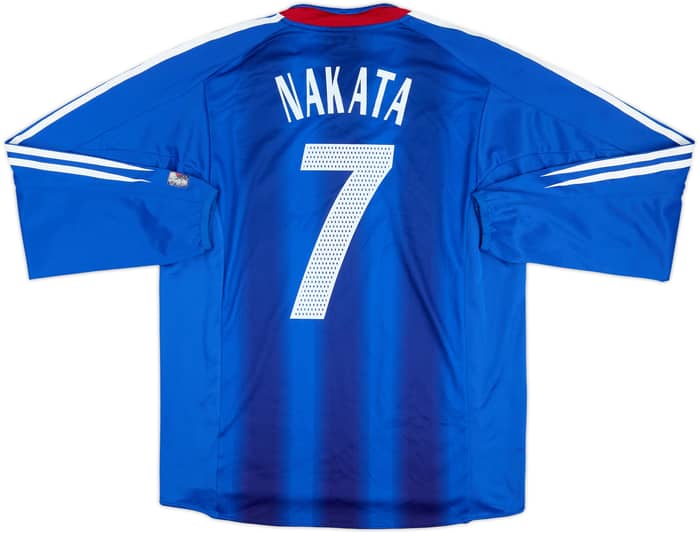 2004-06 Japan Authentic Home L/S Shirt Nakata #7 - 6/10 - (L)