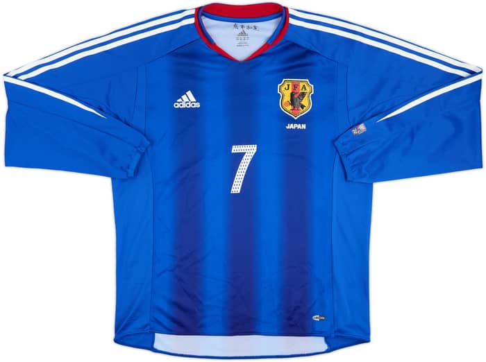 2004-06 Japan Authentic Home L/S Shirt Nakata #7 - 6/10 - (L)