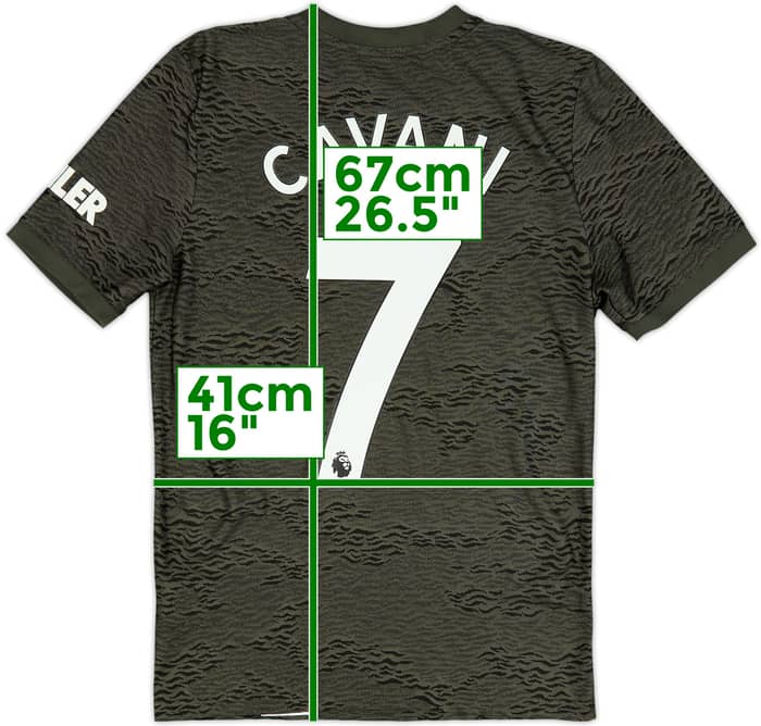 2020-21 Manchester United Away Shirt Cavani #7 - 10/10 - (L.Boys)