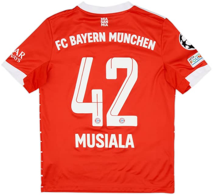 2022-23 Bayern Munich Home Shirt Musiala #42 - 10/10 - (L.Boys)