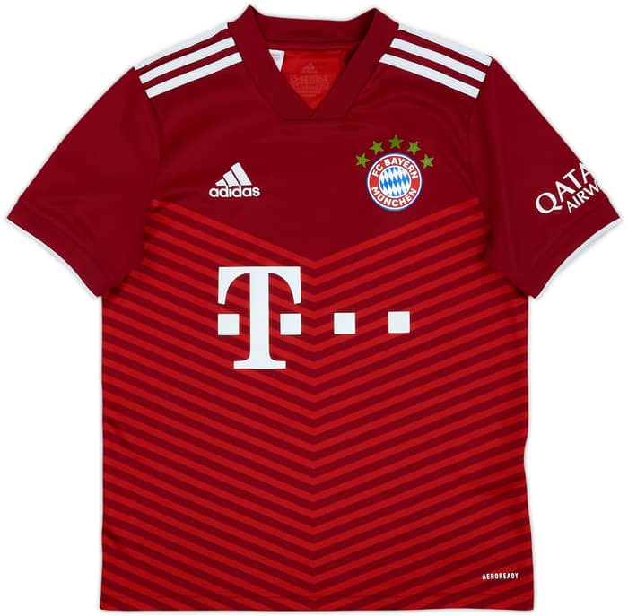 2021-22 Bayern Munich Home Shirt - 6/10 - (L.Boys)