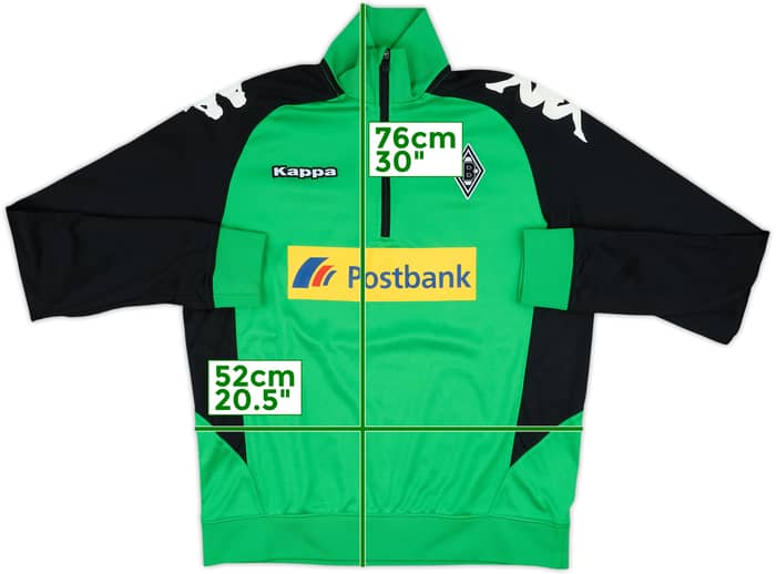 2014-15 Borussia Monchengladbach Kappa 1/4 Zip Drill Top - 8/10 - (L)
