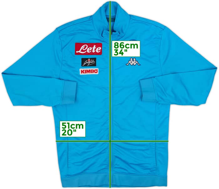 2017-18 Napoli Kappa Track Jacket - 5/10 - (3XL)